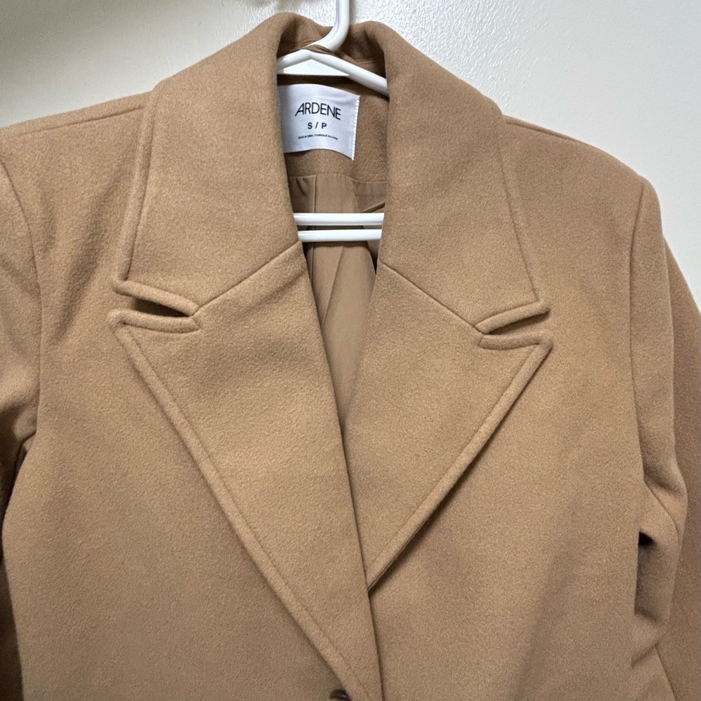 ARDENE Button Brushed Felt Coat , 🧥 Peacoat - Picture 3 of 6